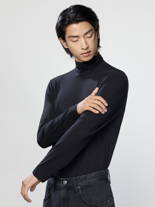 남성 ON Air 터틀넥 T 긴팔_MSH5US1905