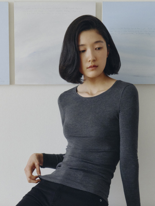 여성 ON Air 크루넥 T 긴팔_MSH5US2901