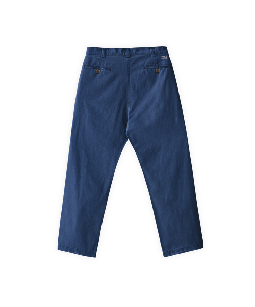 001 Classic washed chino pants in washed blue