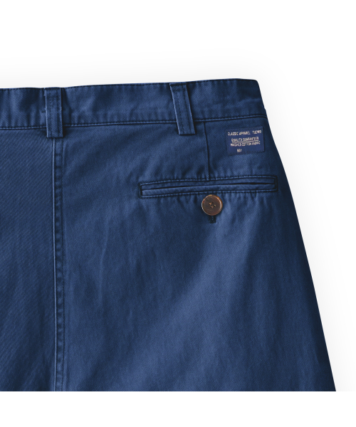 001 Classic washed chino pants in washed blue