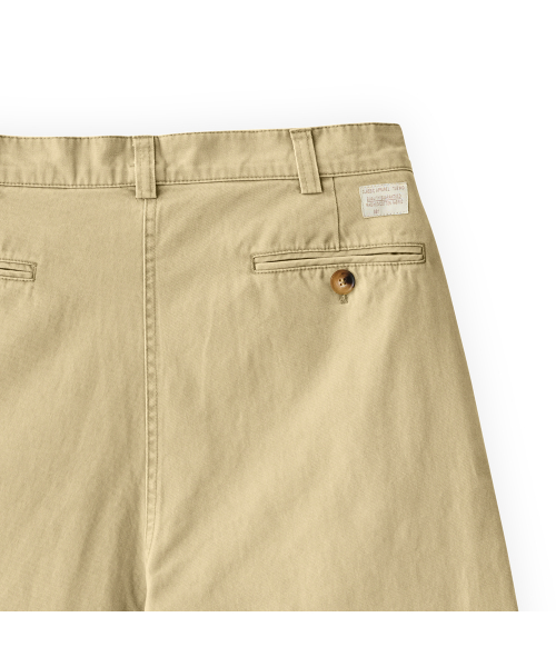 001 Classic washed chino pants in beige