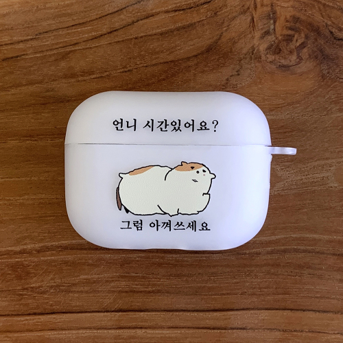 언니 시간 있어요 그럼 아껴쓰세요 에어팟 버즈 케이스