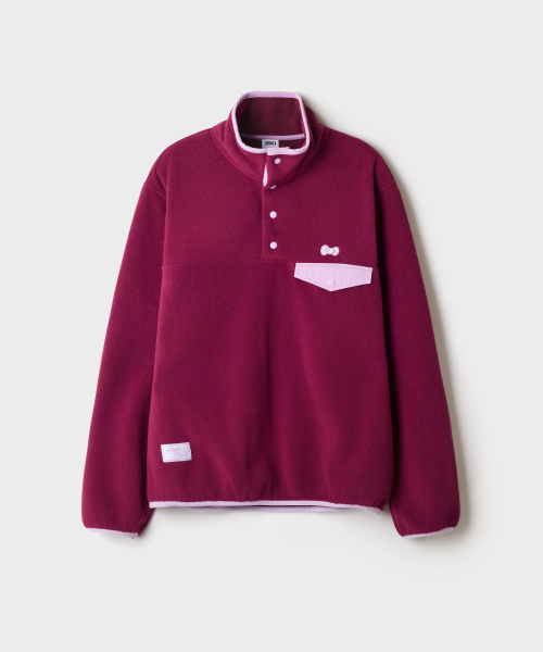 SANRIO CHARACTERS Fleece Half-Zip (Pink)_SPFZG4TU02