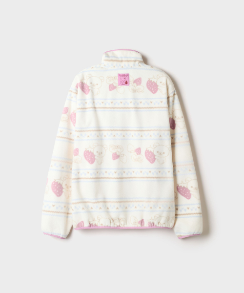 Rilakkuma Fleece Half-Zip (Ivory)_SPFZG4TU04