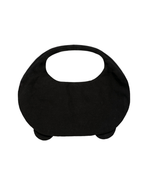 Bunny Ribbon Hobo Bag _ black