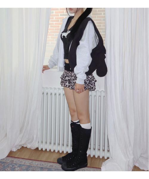 Bunny Ribbon Hobo Bag _ black