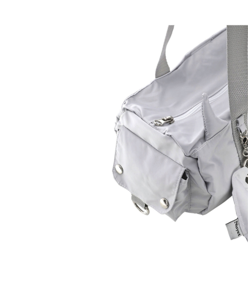 Devil round boston bag _ Grey