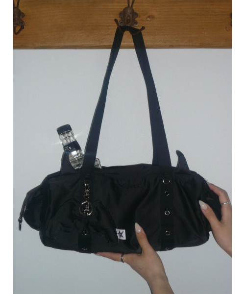 Devil round boston bag _ Black