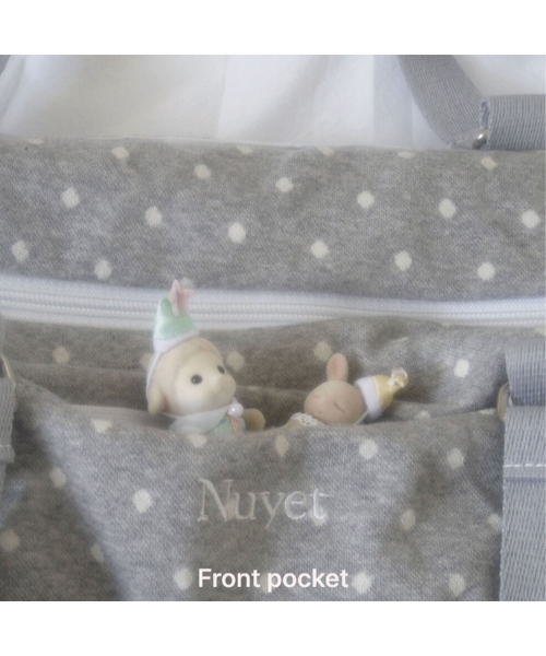 Bunny Ribbon Boston Bag _ Grey