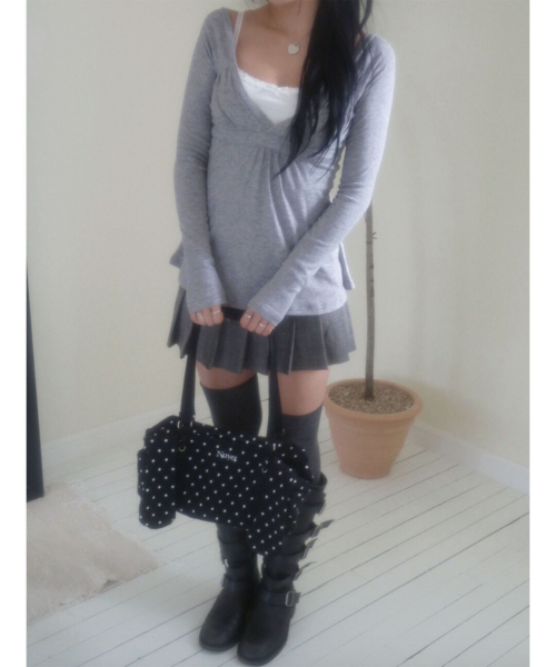 Bunny Ribbon Boston Bag _ Black