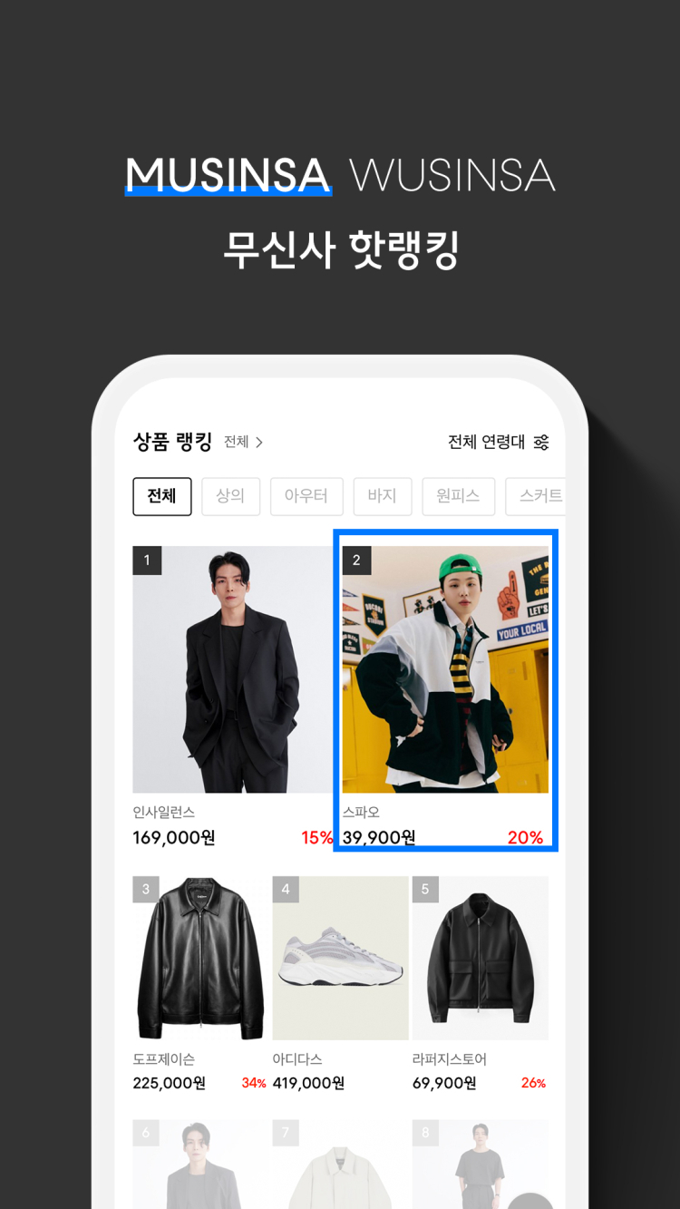 대세 윈드브레이커, 스파오 인기 | 무신사