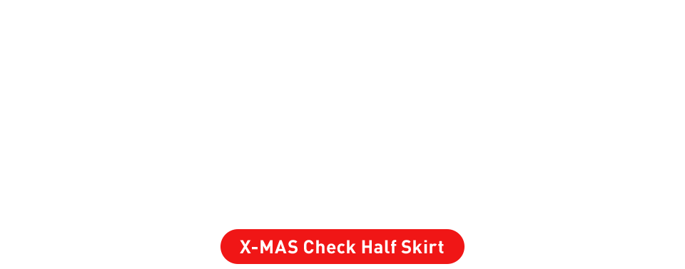 X-MAS Check Half Skirt