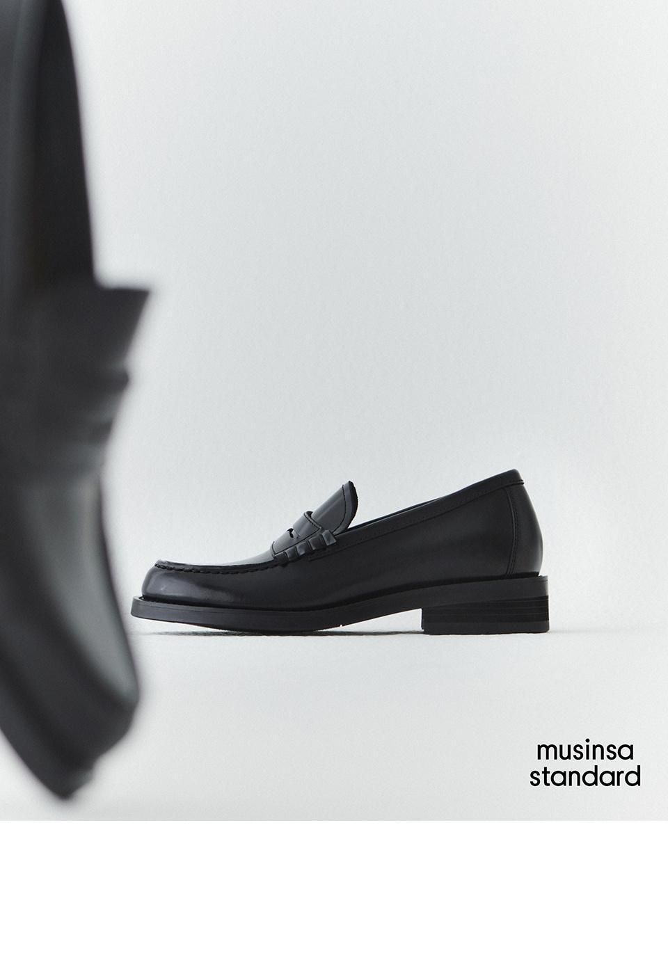 MUSINSA | MUSINSA STANDARD Classic Penny Loafer [Black]
