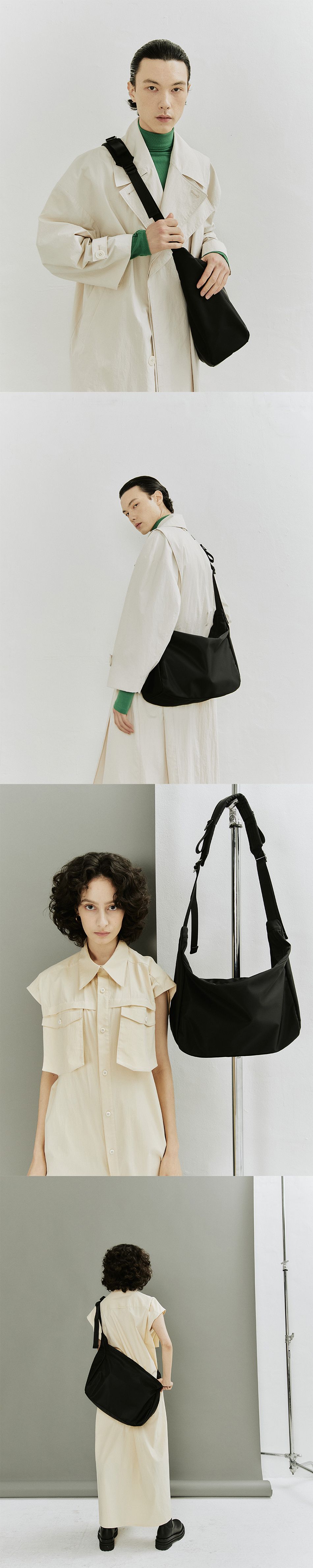 MUSINSA公式 | HAH ARCHIVE Ark Messenger Bag (Black)