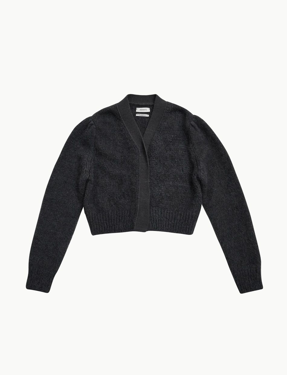 MUSINSA公式 | AMOMENTO GRANDMA CARDIGAN - DARK GRAY