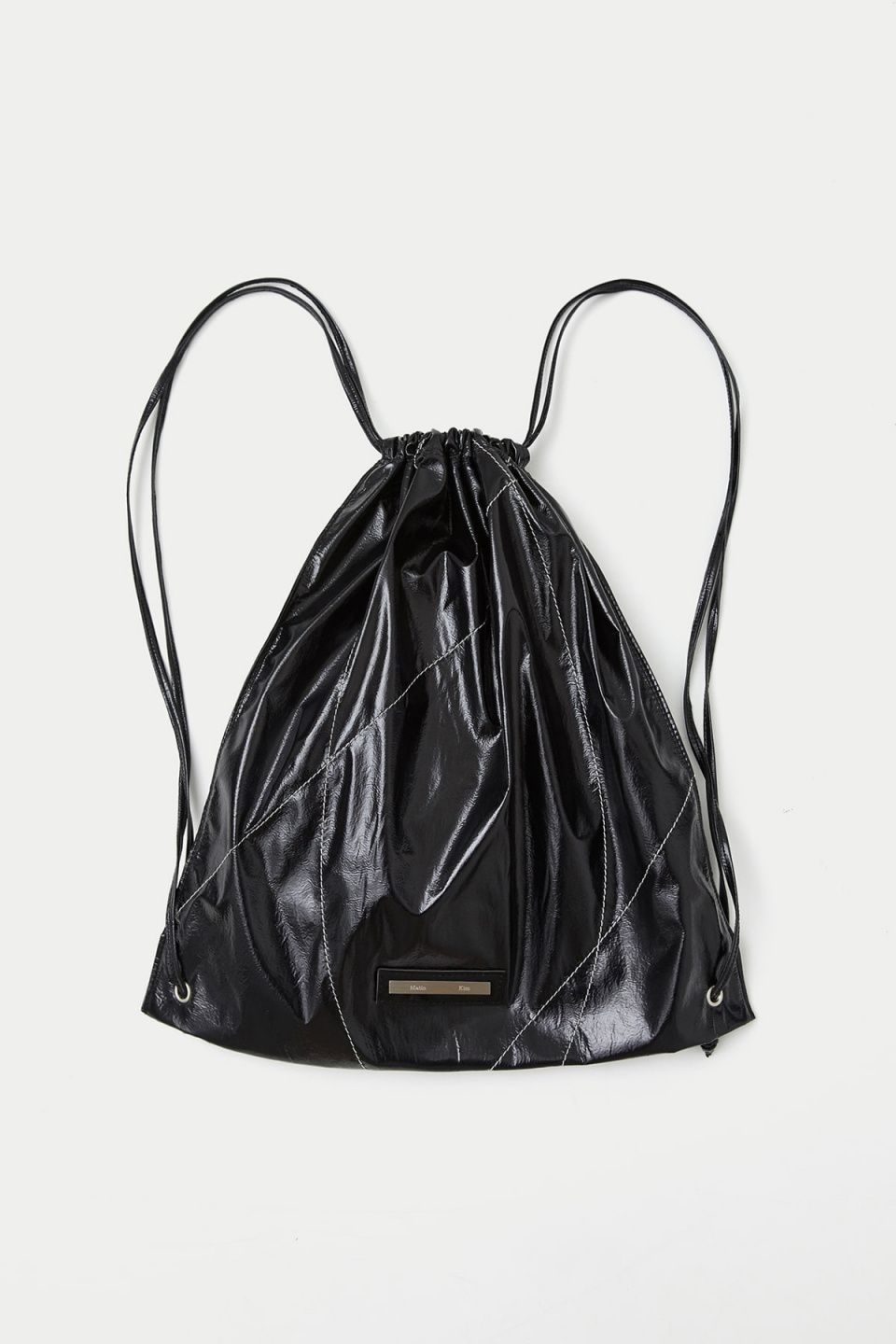 MUSINSA公式 | MATIN KIM STRING COATING BACK PACK IN BLACK