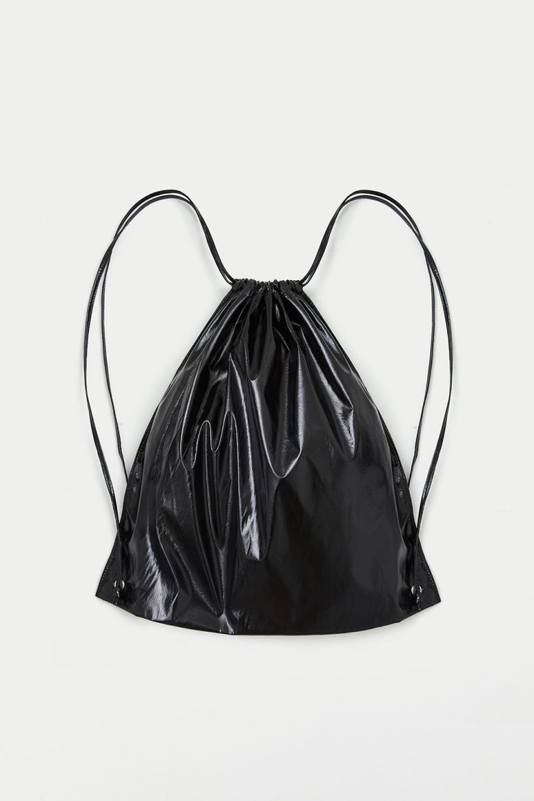 MUSINSA公式 | MATIN KIM STRING COATING BACK PACK IN BLACK