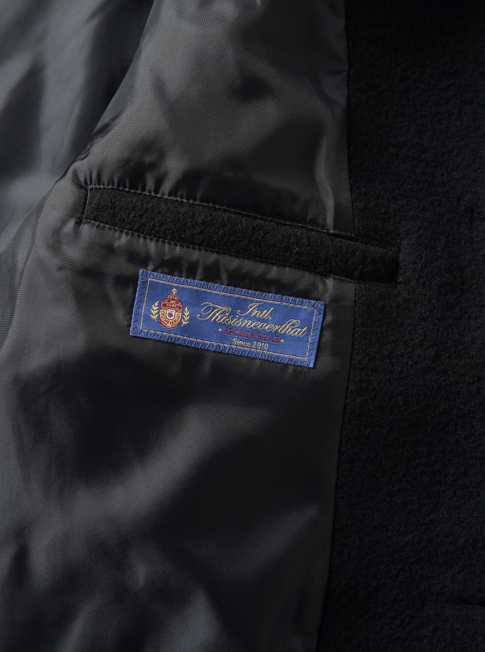 MUSINSA公式 | thisisneverthat Wool Trench Coat Black