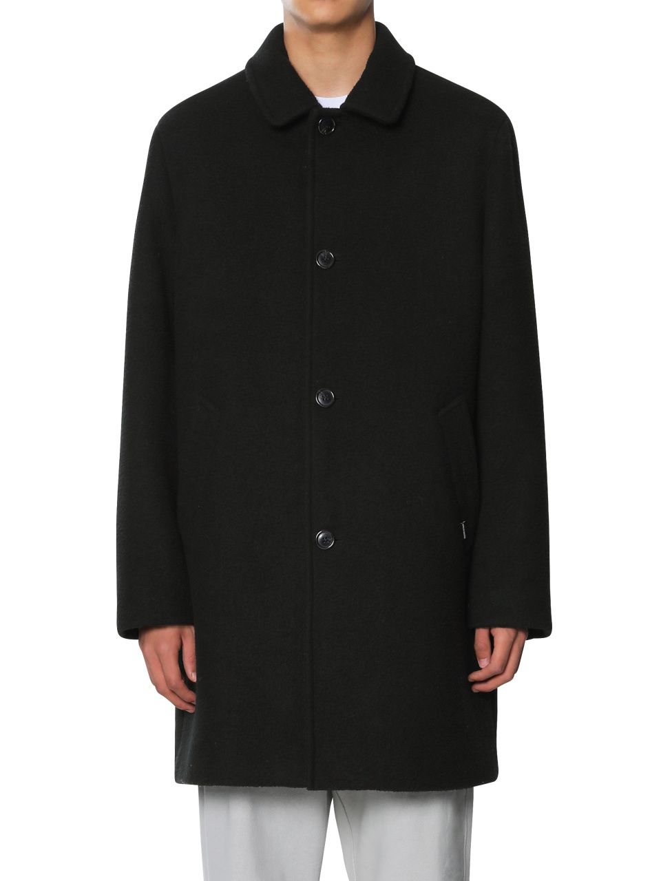 thisisneverthat Wool Trench Coat アウター MUSINSA公式 | thisisneverthat Wool Trench Coat Black