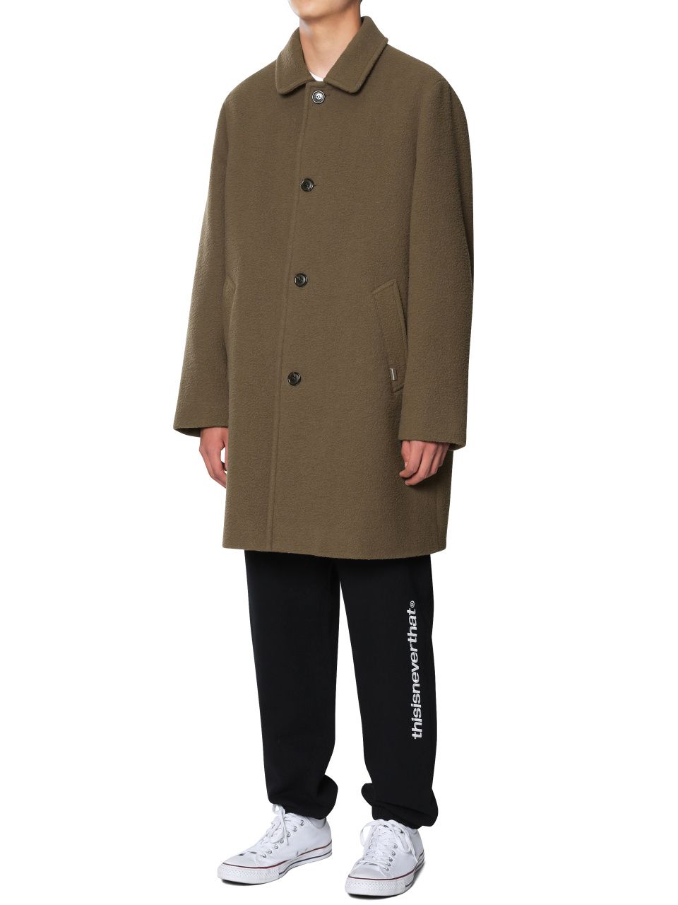 MUSINSA公式 | thisisneverthat Wool Trench Coat Camel