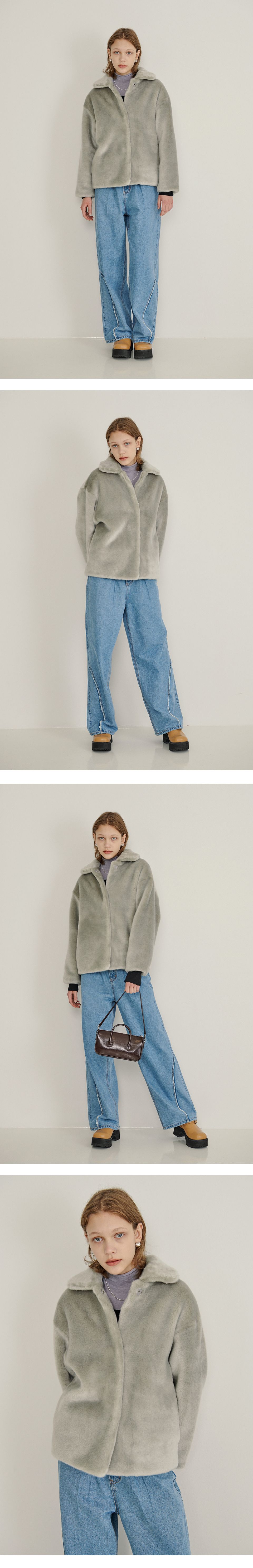 MUSINSA公式 | SINOON ECO FUR JACKET