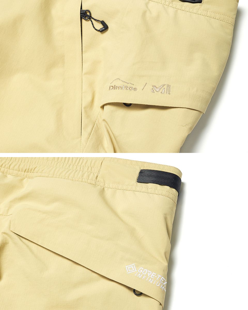 디미토(DIMITO) VTX 2L GORE-TEX BASIS (DIMITO X MILLET) PANTS BEIGE