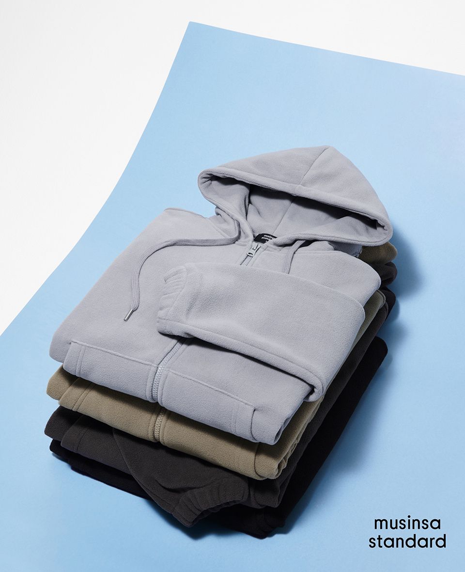 MUSINSA | MUSINSA STANDARD OVERSIZED POLAR FLEECE LINED ZIP-UP