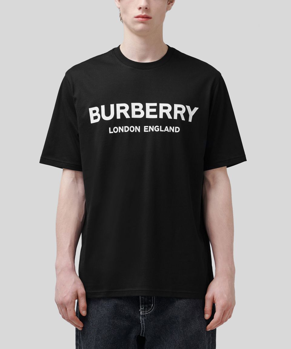 MUSINSA | BURBERRY Men's Logo Print Cotton Short Sleeve T-Shirt