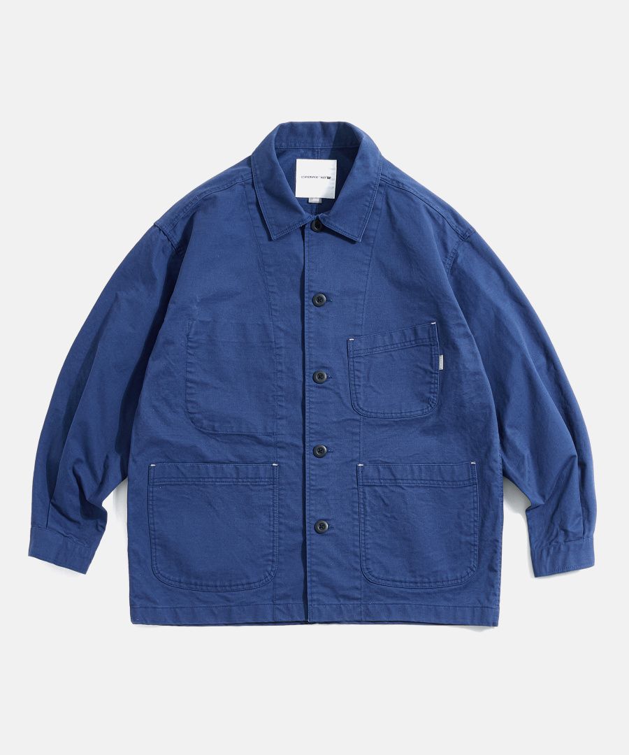 MUSINSA | ESPIONAGE French Wide Work Jacket (Moleskin) French Blue