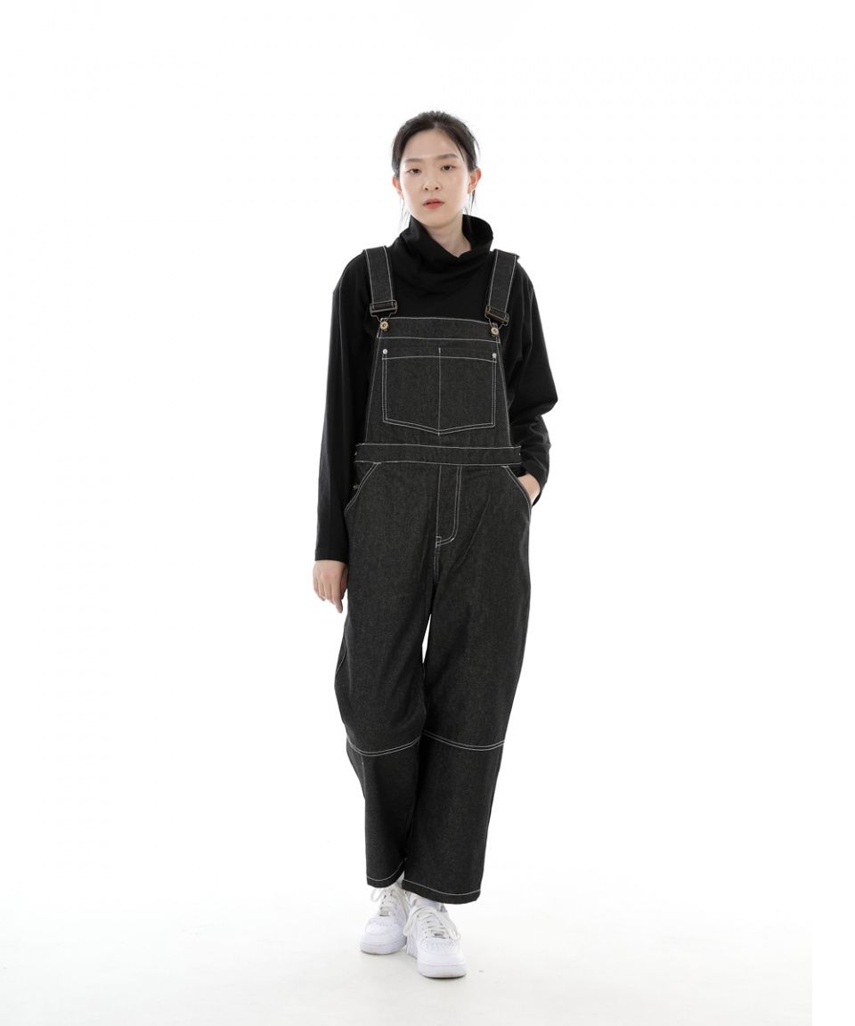 MUSINSA公式 | SAINTCREW ワイドカッティングクロップオーバーオール