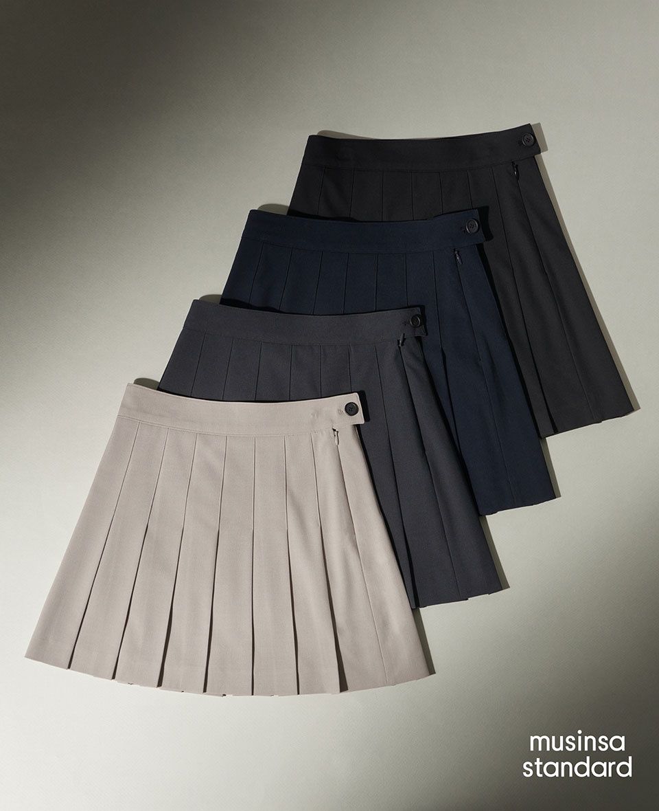 MUSINSA | MUSINSA STANDARD WOMAN WOMENS PLEATS MINI SKIRT [LIGHT