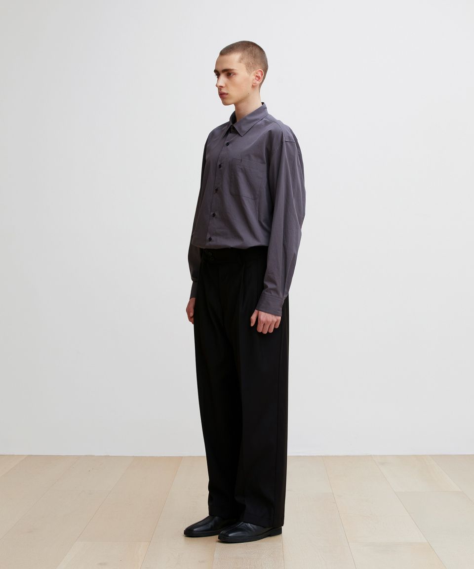 MUSINSA公式 | ANOTHER OFFICE Santiago Slacks (Black)