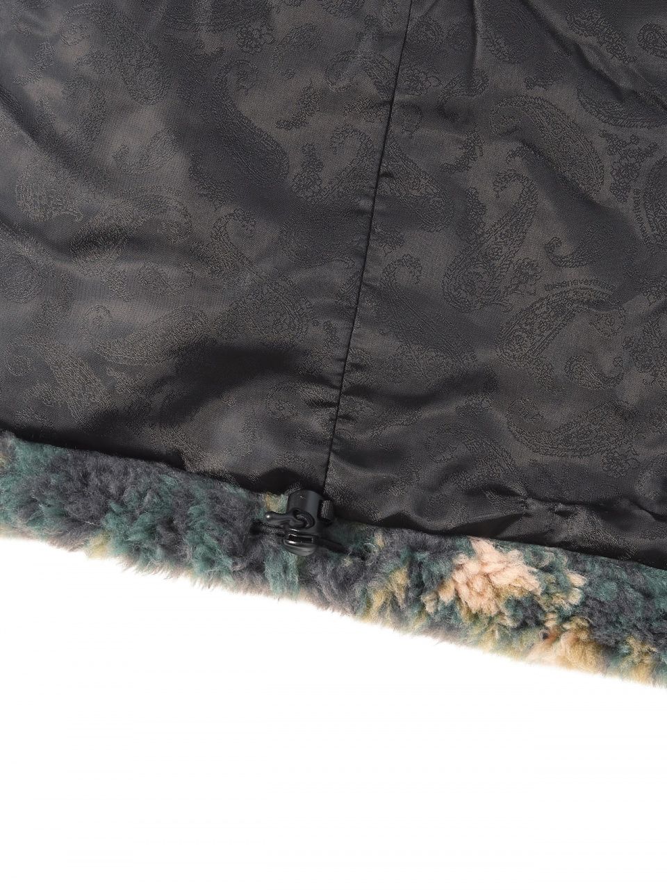 MUSINSA公式 | thisisneverthat Floral Faux Fur Jacket Green