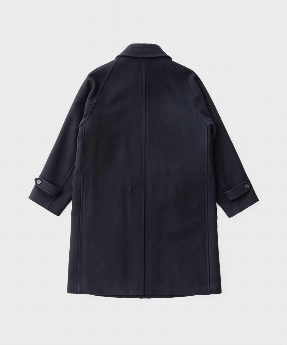 MUSINSA | ANOTHER OFFICE WOMEN Women Voyager Balmacaan Coat (Dark