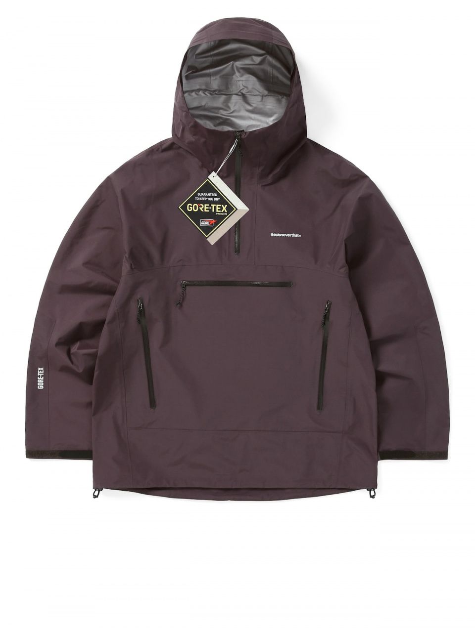MUSINSA | thisisneverthat GORE-TEX Paclite Pullover Dark Purple