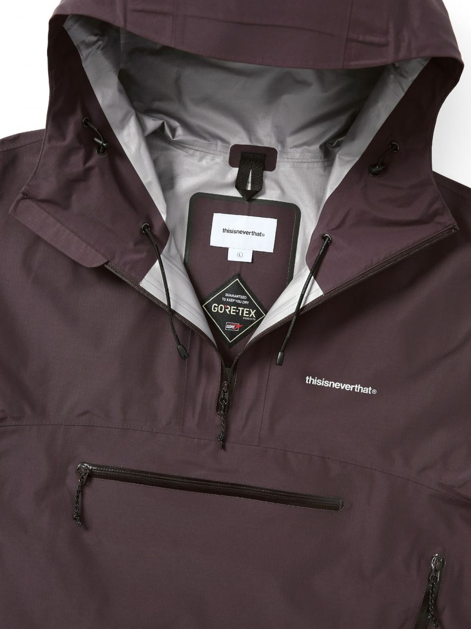 m*a様 thisisneverthat GORE-TEX PaclitePul MUSINSA | thisisneverthat GORE-TEX Paclite Pullover Dark Purple