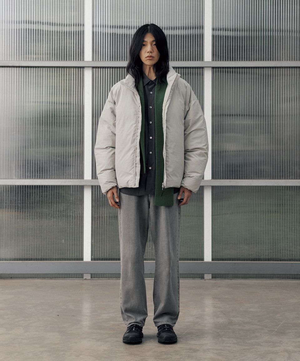 MUSINSA公式 | ANOTHER OFFICE Snowman Down Jacket (Almond Milk)