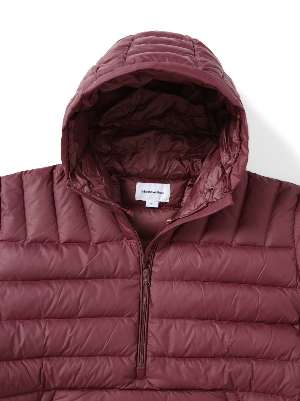 MUSINSA公式 | thisisneverthat PERTEX®ダウンプルオーバーバーガンディ