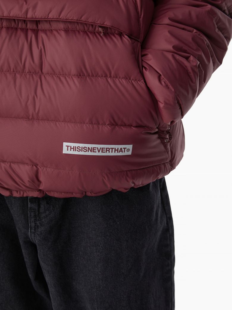 MUSINSA公式 | thisisneverthat PERTEX®ダウンプルオーバーバーガンディ