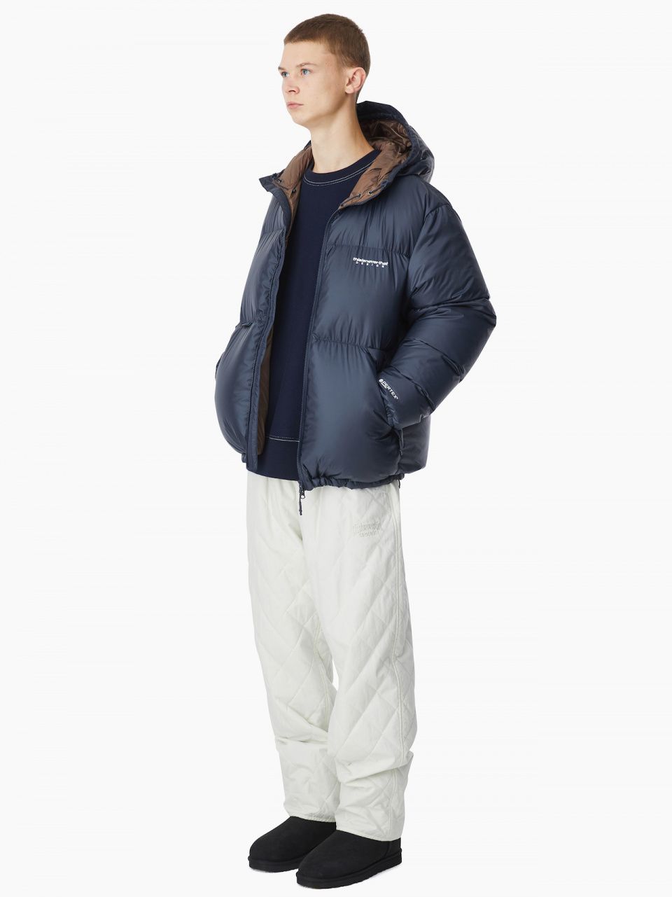MUSINSA | thisisneverthat PERTEX® Recycled Down Jacket Navy
