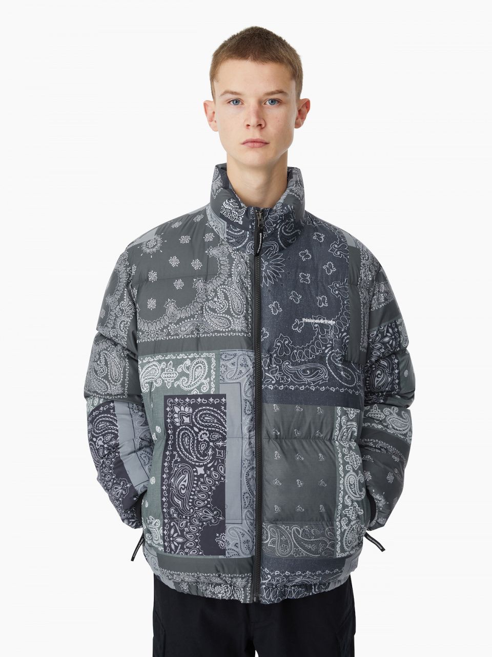 MUSINSA | thisisneverthat PERTEX® T Down Jacket Bandana Multi