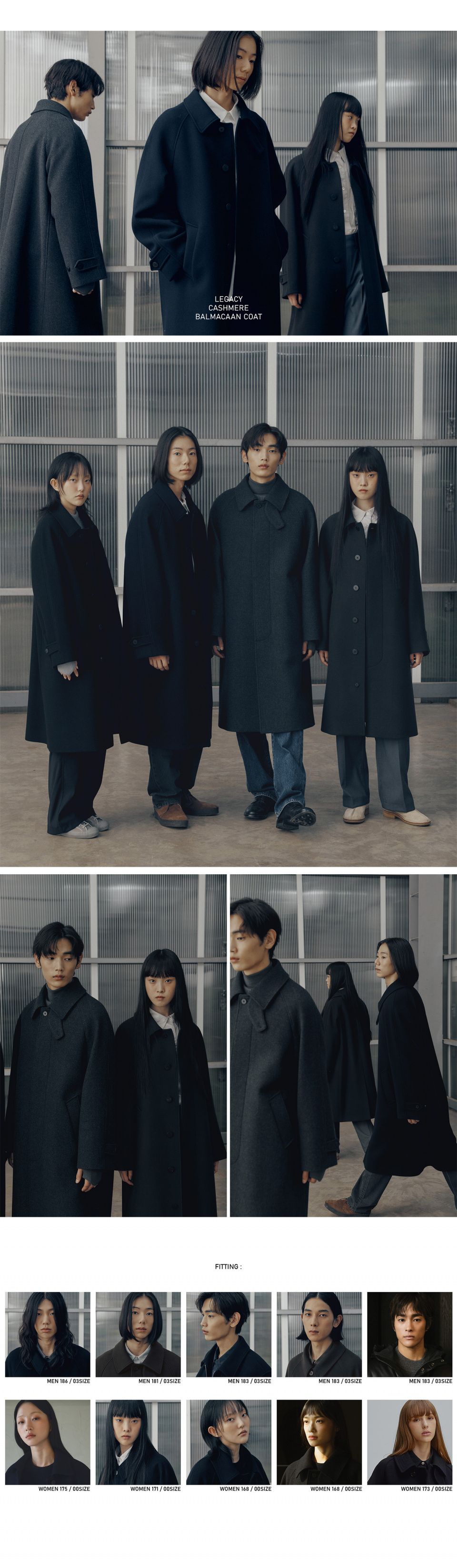 MUSINSA | ANOTHER OFFICE Legacy Cashmere Balmacaan Coat (Heather