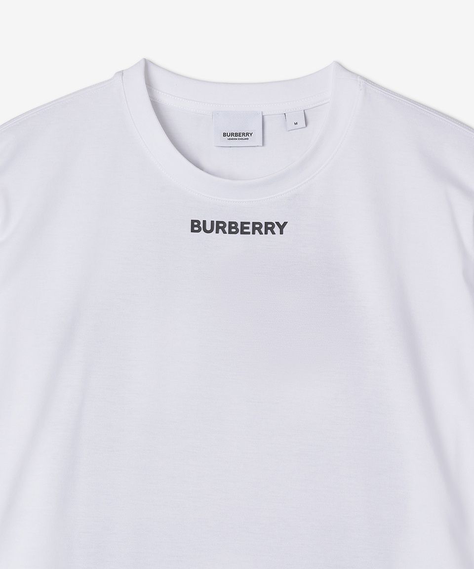 MUSINSA | BURBERRY Back Monster Print Short Sleeve T-Shirt - White
