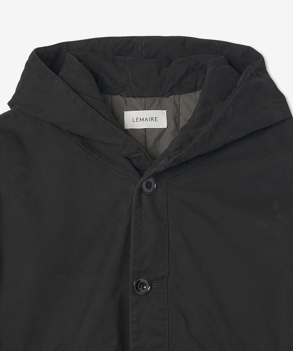 MUSINSA公式 | LEMAIRE Women's Hooded Jacket - Black / OW408LF798BK999
