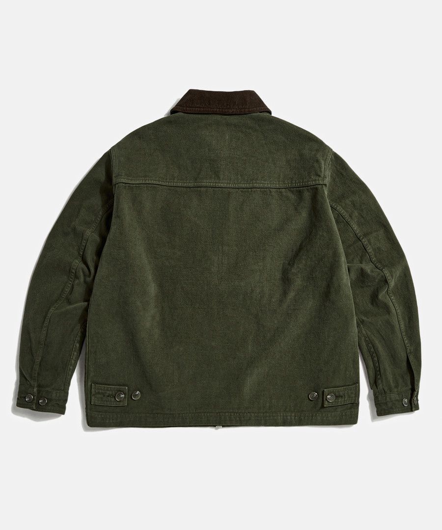 MUSINSA公式 | ESPIONAGE Zip Work Jacket Olive