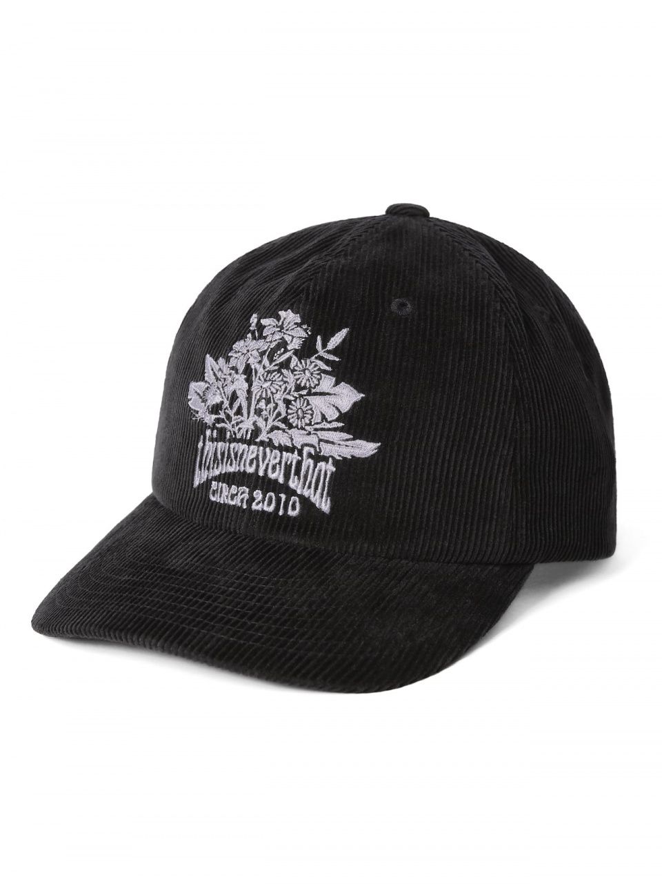 MUSINSA公式 | thisisneverthat Flower Embroidered Cap Black
