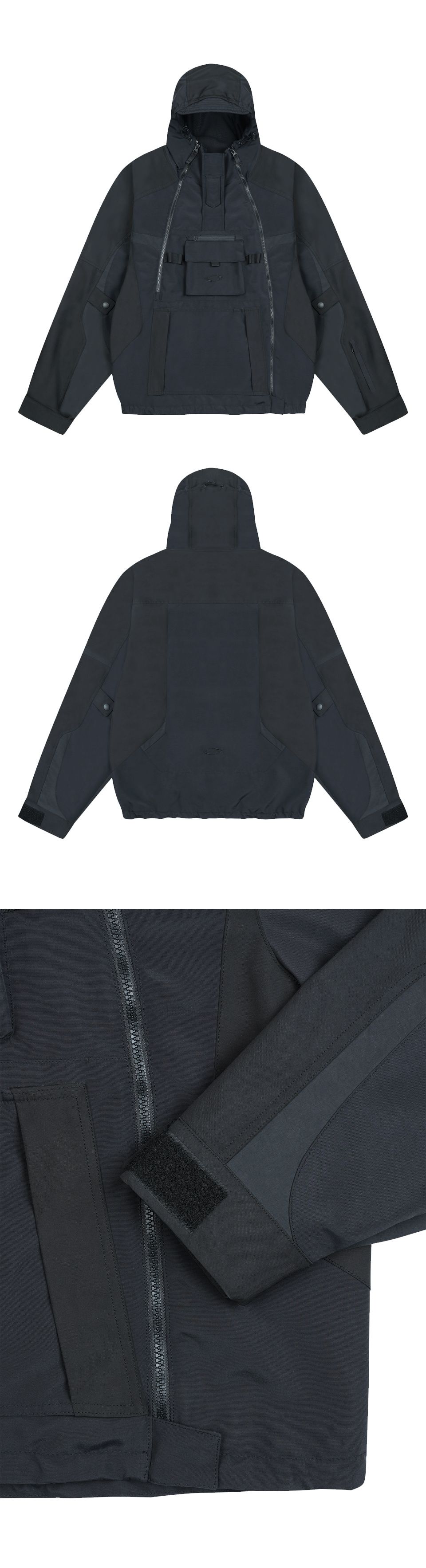 MUSINSA | GRAILZ TECHNICAL SHELL JACKET [BLACK]