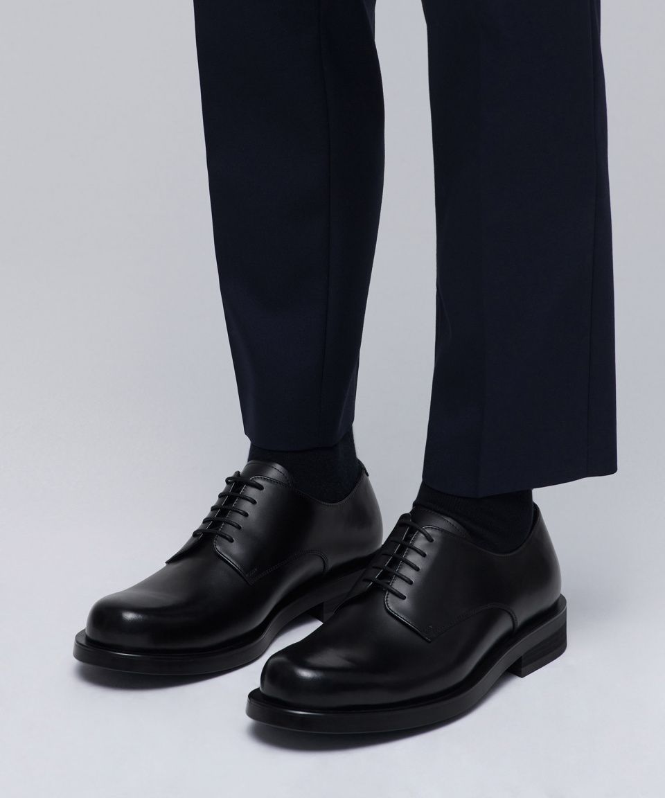 MUSINSA | MUSINSA STANDARD Round Derby Shoes_Black