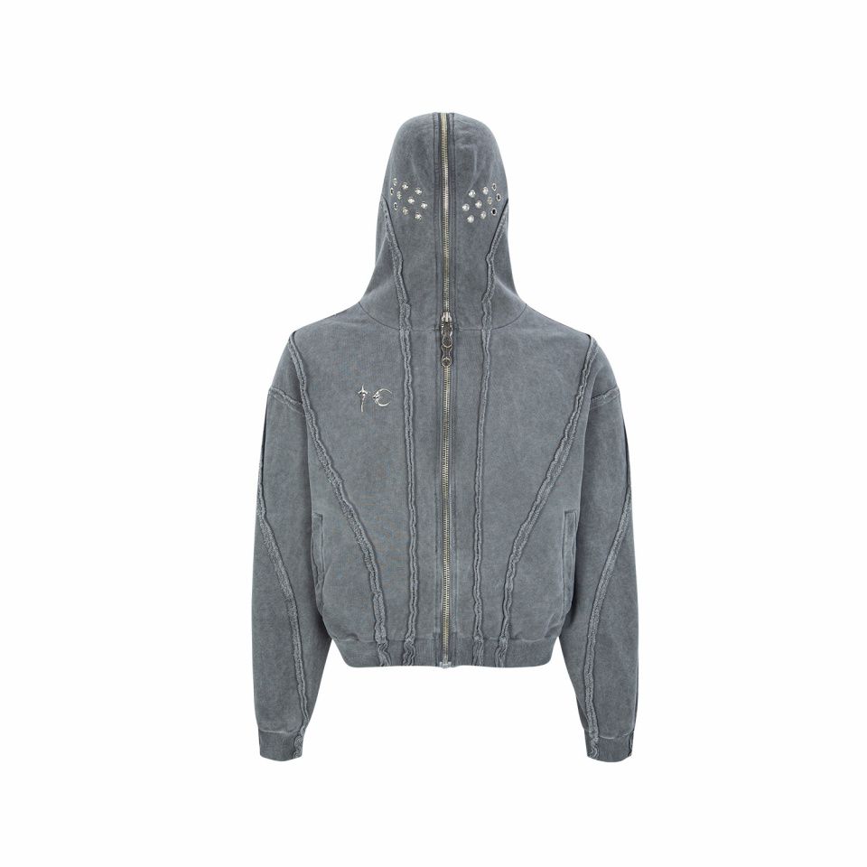 Thug Club　サグクラブ　グラディエーター 2サイズ　グレー THUG CLUB サグクラブ Gladiator Zip-up Hoodie Gray グラディエーター