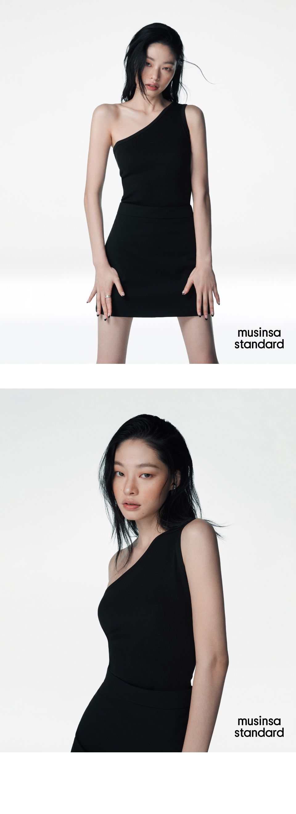 MUSINSA | MUSINSA STANDARD WOMAN WOMENS BASIC MINI SKIRT_BLACK